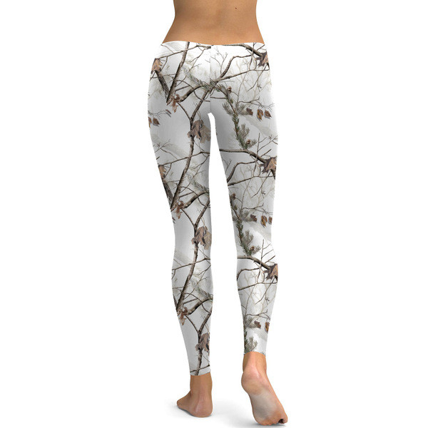 Λεπτό γυναικείο κολάν κατάλληλο για  τη  καθημερινή ζωή με λευκή εκτύπωση