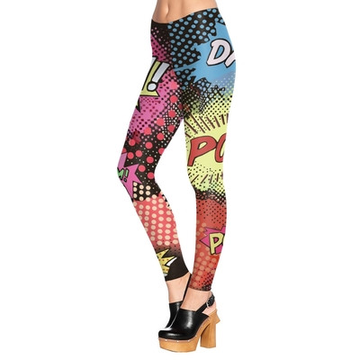 Mindennapi női leggings érdekes mintával