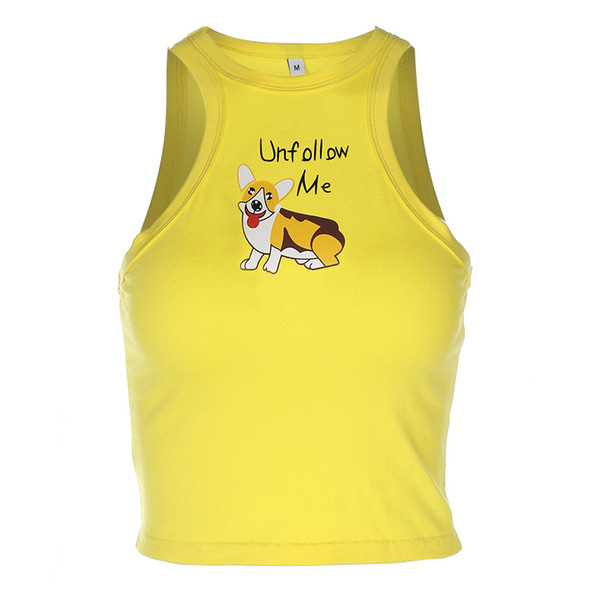 Ежедневен скъсен дамски потник в жълт цвят с апликация 