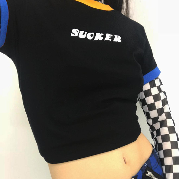 Γυναικείο μπλουζάκι με μαύρη επιγραφή