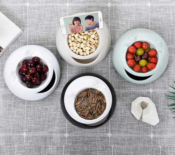 Szuperkényelmes és praktikus diós tál szemetes rekesszel