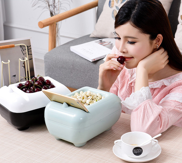 Szuperkényelmes és praktikus diós tál szemetes rekesszel