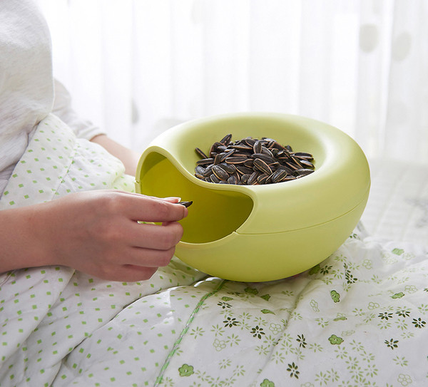 Szuperkényelmes és praktikus diós tál szemetes rekesszel