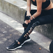 Női sport leggings két színben felirattal