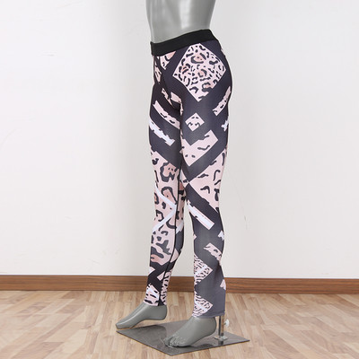 Sport - napi női leopárd leggings