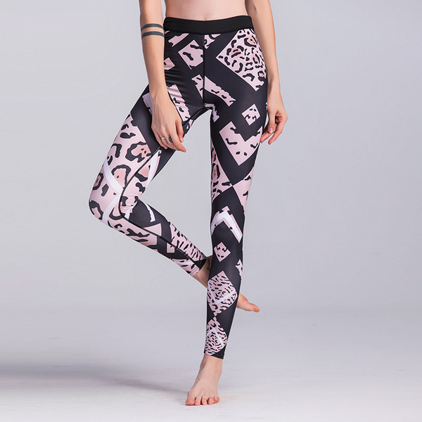 Sport - napi női leopárd leggings