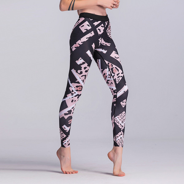 Sport - napi női leopárd leggings