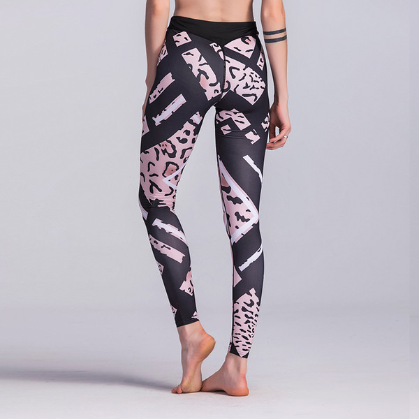 Sport - napi női leopárd leggings