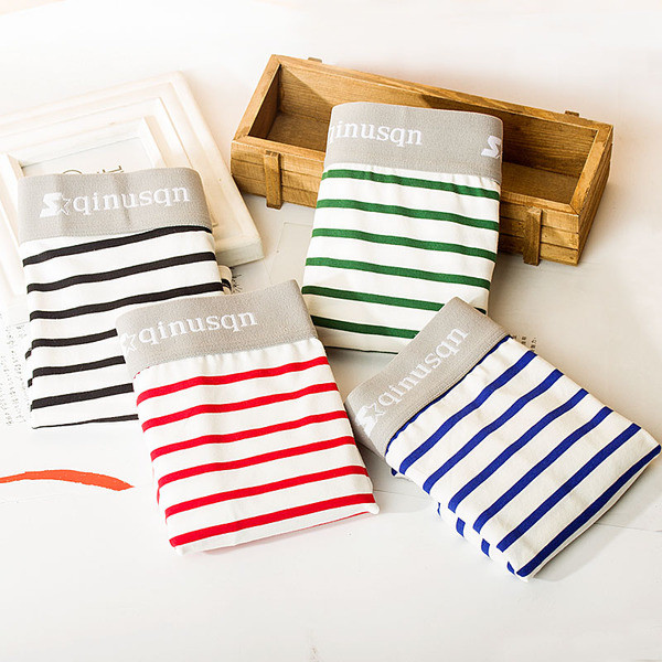 Мъжки боксерки - различни модели на райета - комплекти от четири броя в кутия