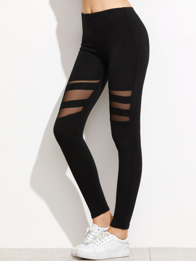 Női mindennapi leggings fekete színben