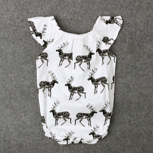 Gyermek teljes fürdőruha lányoknak fehér színben, mintával