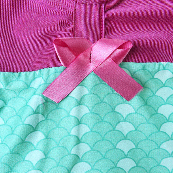 Teljes méretű gyerek fürdőruha lányoknak szalaggal és tüllel