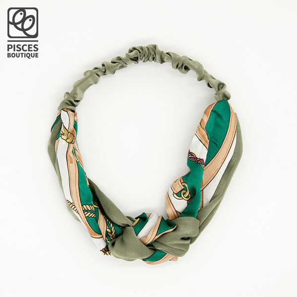 Modern női hajkiegészítő két színben, mintával