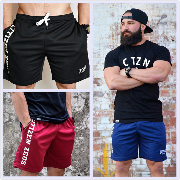 Pantaloni scurți pentru bărbați în mai multe culori cu inscripție