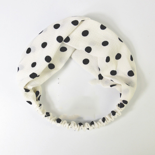 Hétköznapi női fejkiegészítő négy színben pöttymintával