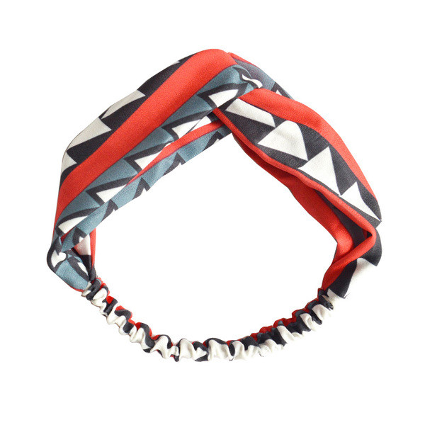 Stílusos női hajgumi színes motívumokkal