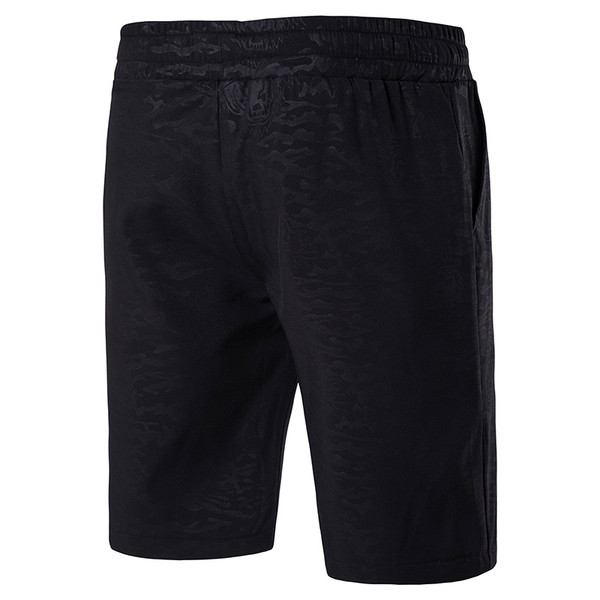 Férfi nyári nadrág fekete színben nyakkendővel és zsebbel