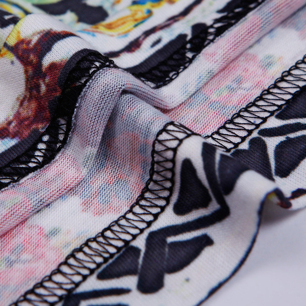 Nyári férfi póló széles modell mintával