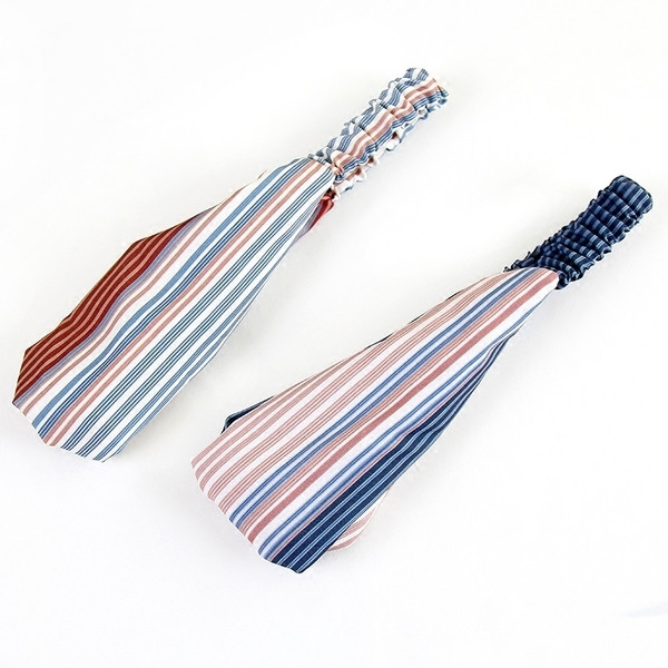 Stílusos női hajgumi két csíkos színben