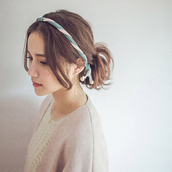 Gyengéd vékony női hajgumi különböző színekben