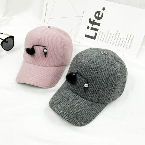 Palarie casual dama cu decor in patru culori