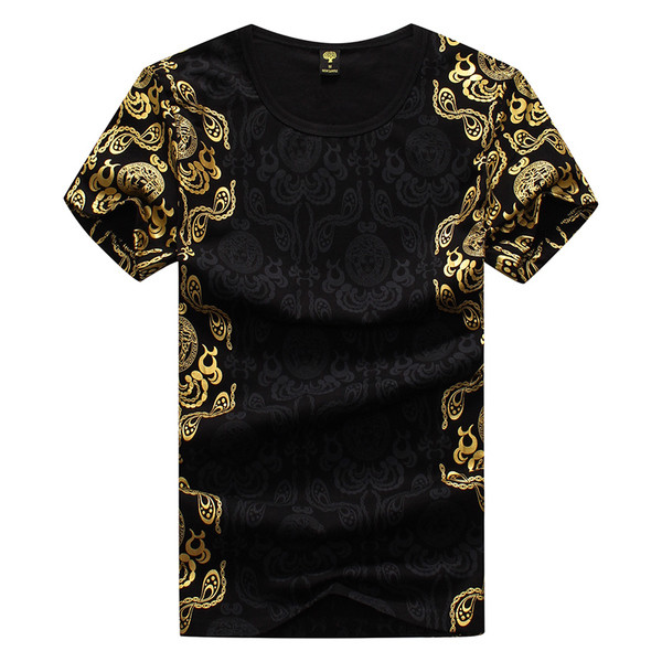 Tricou de vară pentru bărbați cu mâneci scurte în diferite culori și imprimeuri