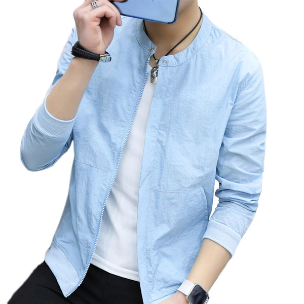 Férfi nyári vékony kabát több színben, zsebekkel