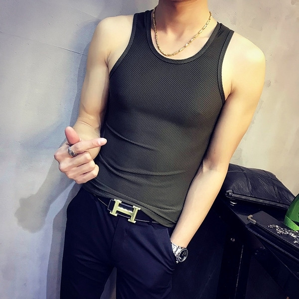 Мъжки прозрачен потник в различни цветове