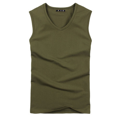 Ανδρικό αμάνικο  σε διάφορα χρώματα με διακοσμητικά σχήματος V