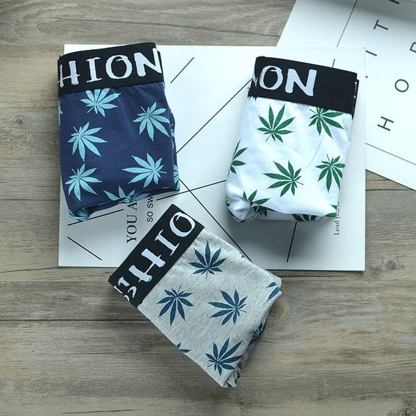 3 részes férfi fehérnemű szett virágos motívumokkal