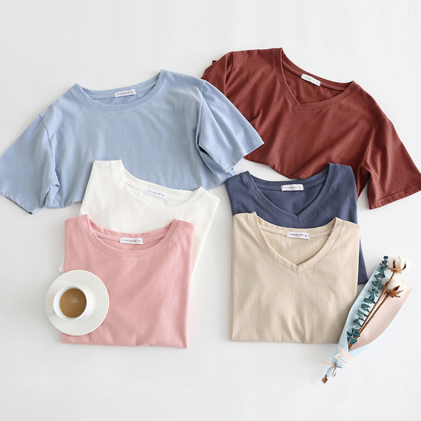 Sport - alkalmi női póló szabad fazonban több színben