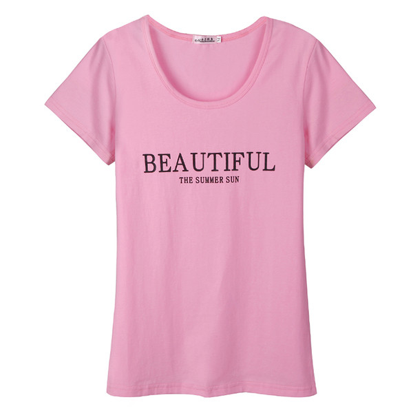 Több színben feliratos női póló