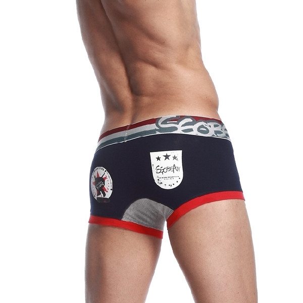 Férfi boxerek nyomtatással és felirattal