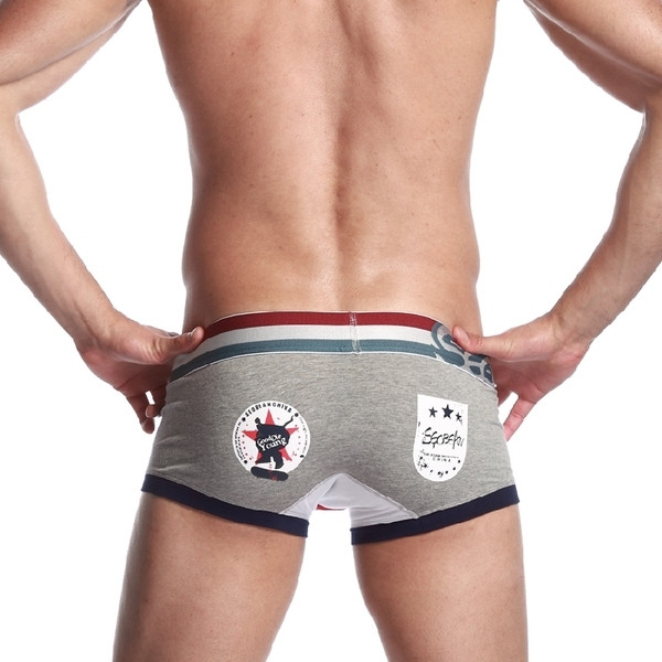Férfi boxerek nyomtatással és felirattal