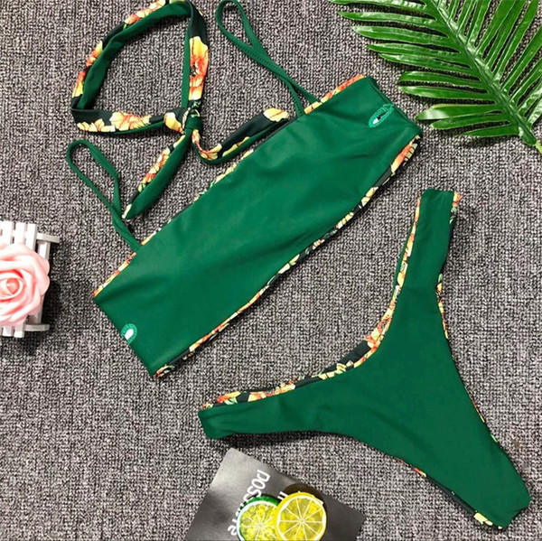 Kétrészes fürdőruha dupla arccal