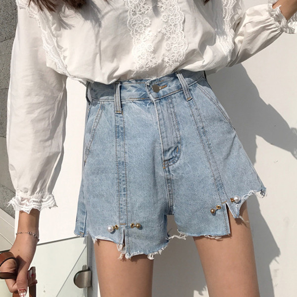 Női magas derekú rövidnadrág két színben