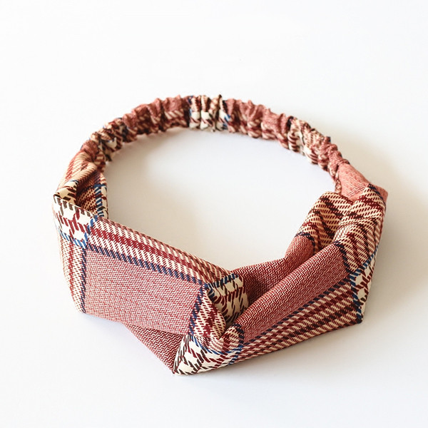 Női kockás hajgumi négy színben