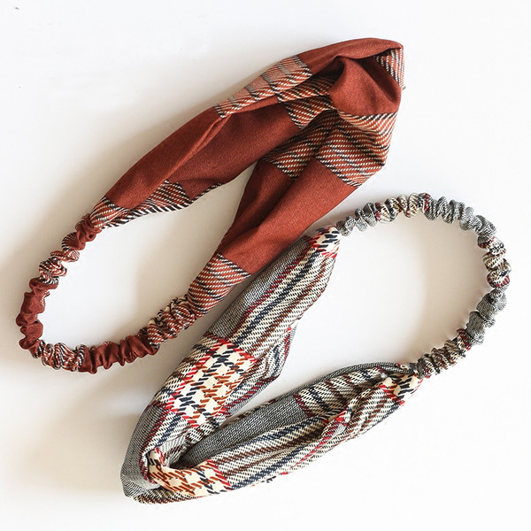 Női kockás hajgumi négy színben