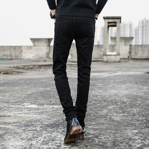 Blugi uni pentru bărbați de culoare neagră