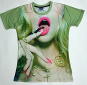 Rövid ujjú póló férfiaknak és nőknek, különböző színekben és 3D nyomattal