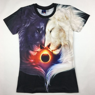 Rövid ujjú póló férfiaknak és nőknek, különböző színekben és 3D nyomattal