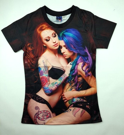 Rövid ujjú póló férfiaknak és nőknek, különböző színekben és 3D nyomattal