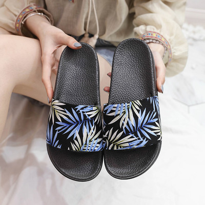 Virágos motívumú női papucs két színben