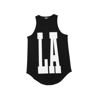Ανδρικό αθλητικό casual t-shirt σε μαύρο και άσπρο με επιγραφή