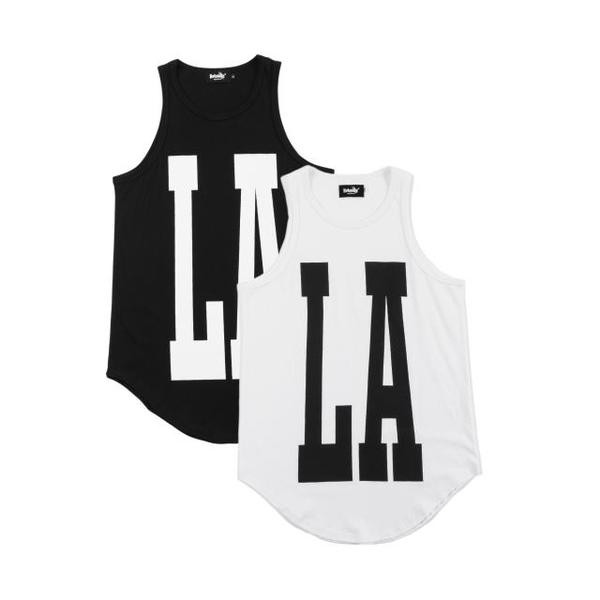 Ανδρικό αθλητικό casual t-shirt σε μαύρο και άσπρο με επιγραφή