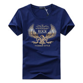 Férfi alkalmi póló több színben, mintával