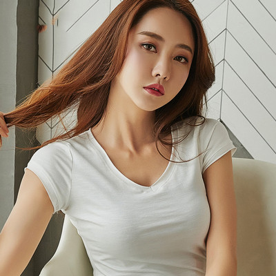 Női nyári pamut póló több színben