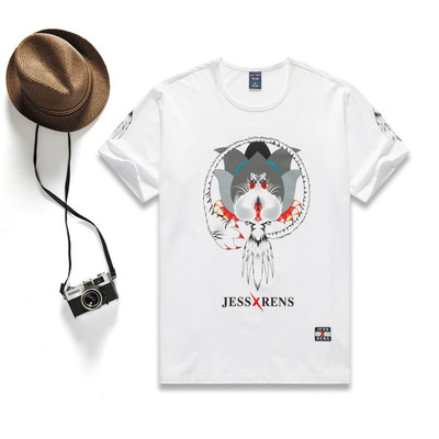 Férfi póló rövid ujjú széles modell több színben etnikai motívumokkal