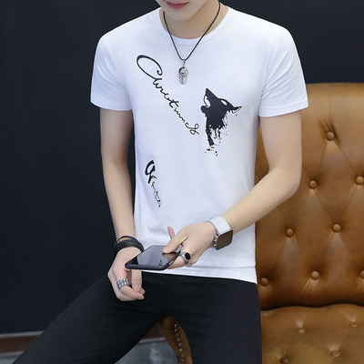 Férfi póló több színben felirattal és nyomattal