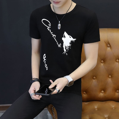 Férfi póló több színben felirattal és nyomattal